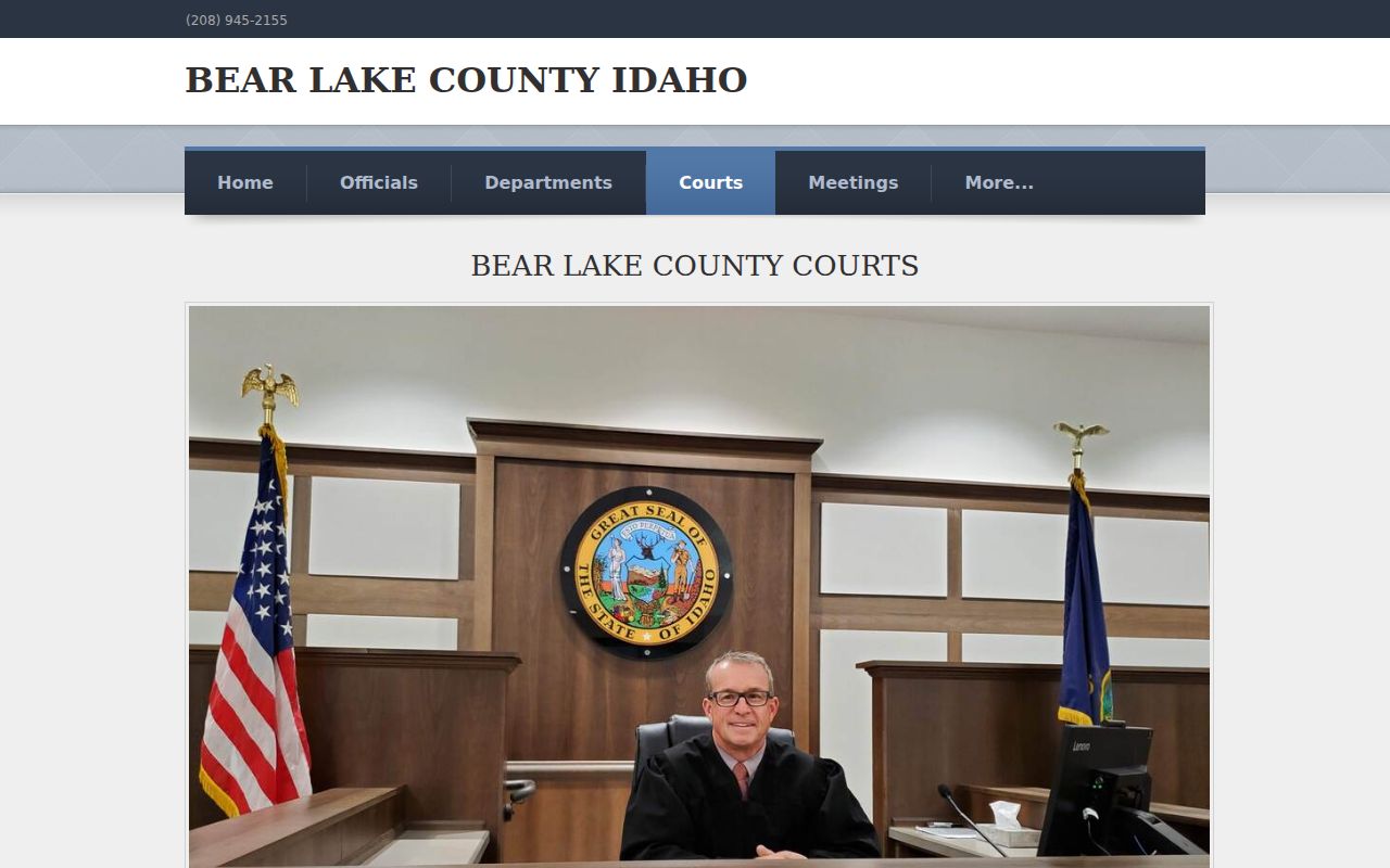 Bear Lake County criminal history District and Magistrate Court page